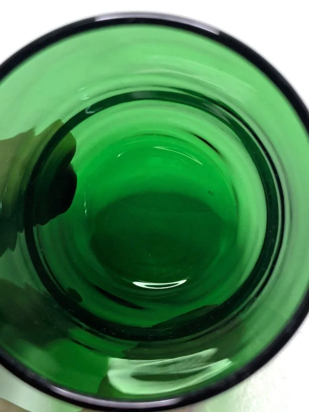 4 Anchor Hocking Forest Green Juice Tumblers 3 3/8